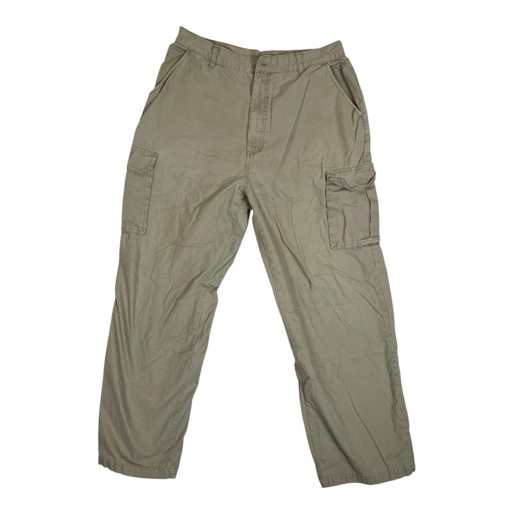 Vintage Sideout Cargo Pants Size 36x32 Tan Y2K Baggy Surf